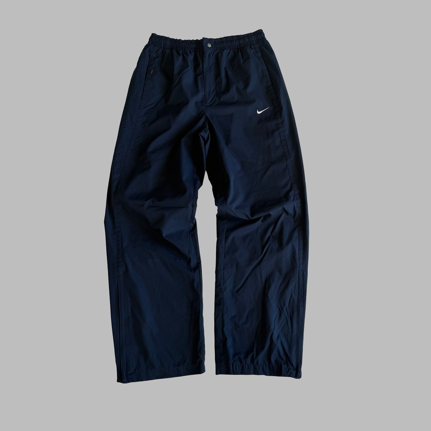 Y2K Nike Minimal Wide Leg Track Pants - S