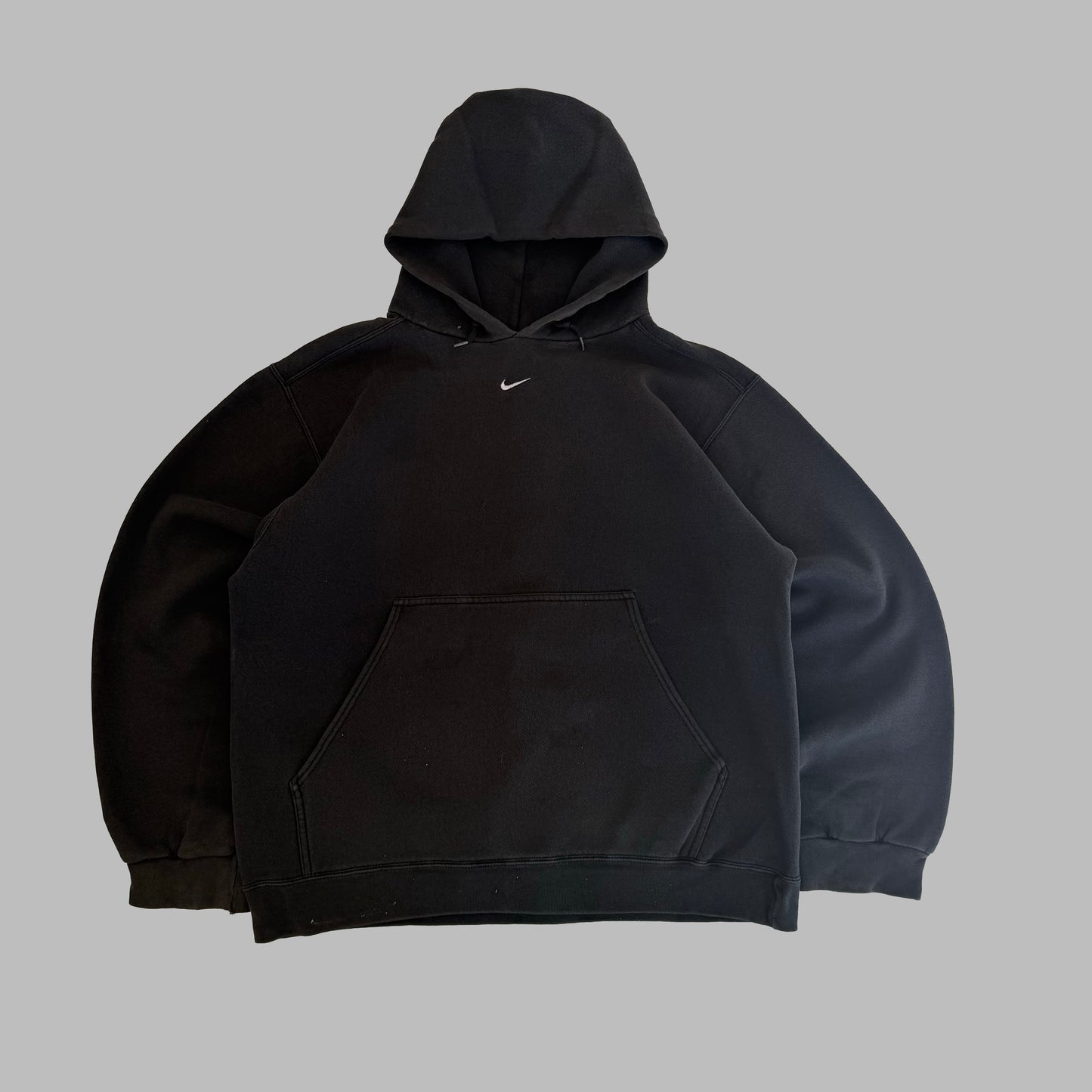 Y2K Nike Heavyweight Centre Swoosh Hoodie - L