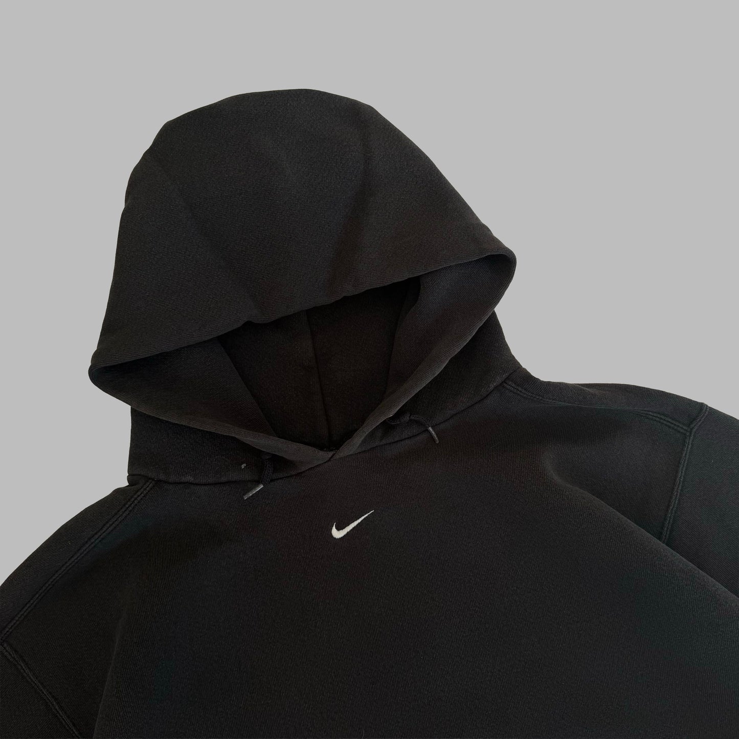 Y2K Nike Heavyweight Centre Swoosh Hoodie - L