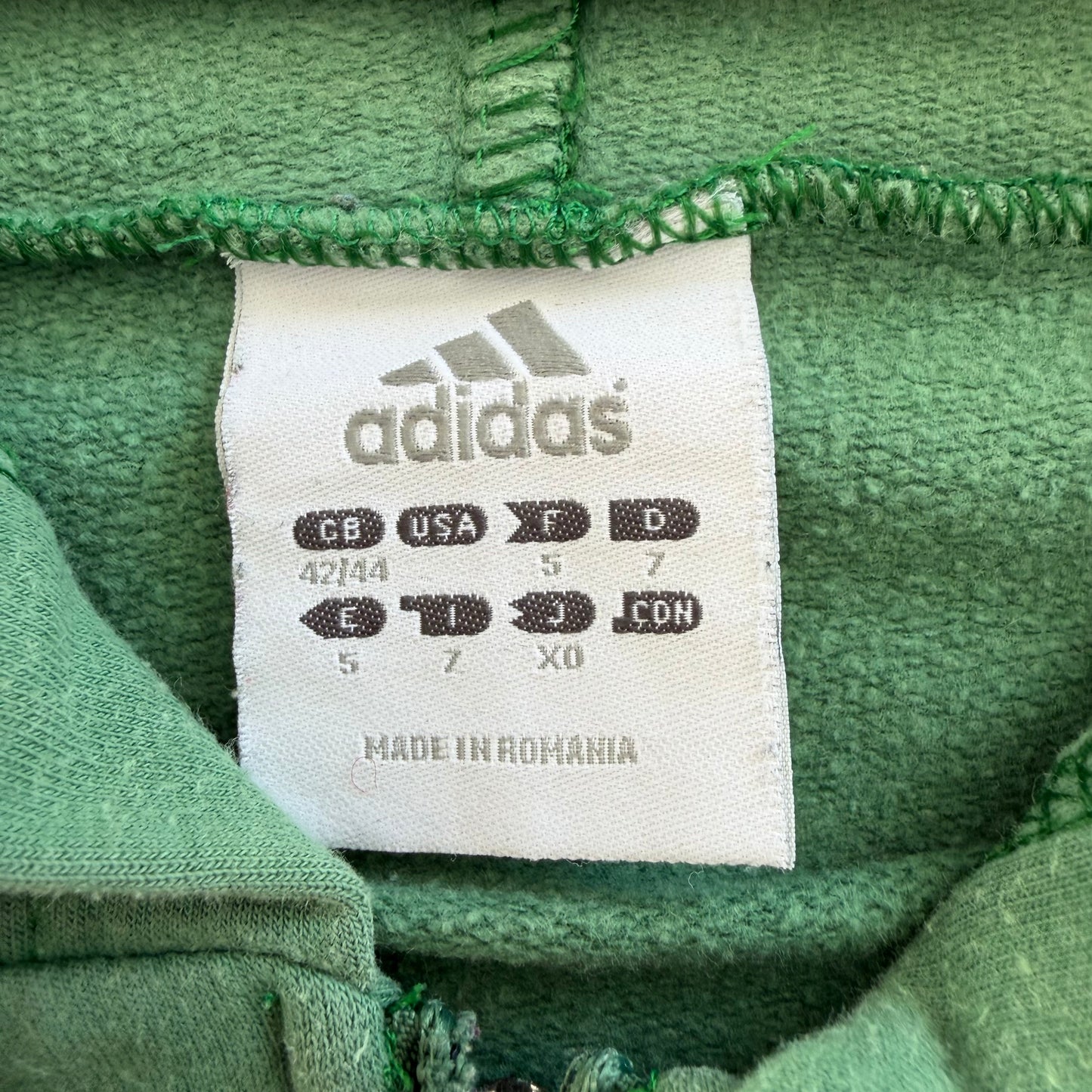 Y2K Adidas Three Stripe Hoodie - L