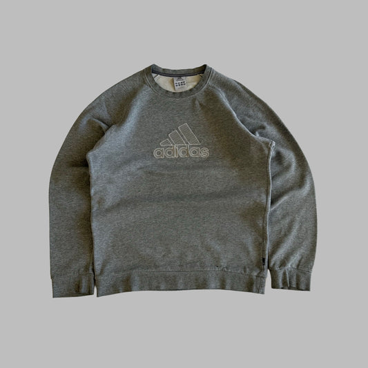 Y2K Adidas Embroidered Sweatshirt - M
