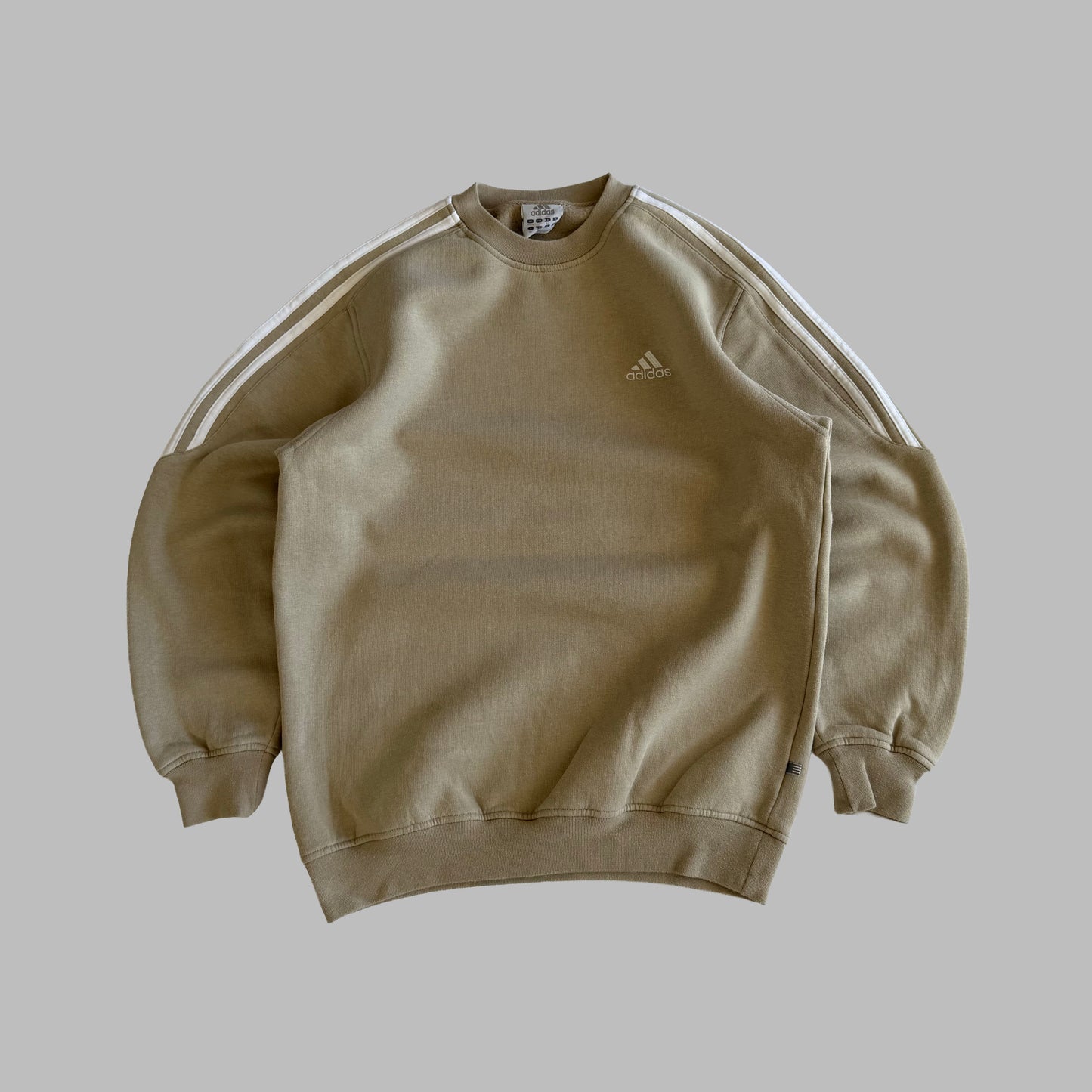 Y2K Adidas Three Striped Sweatshirt - S