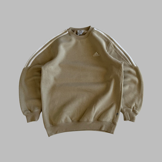 Y2K Adidas Three Striped Sweatshirt - S