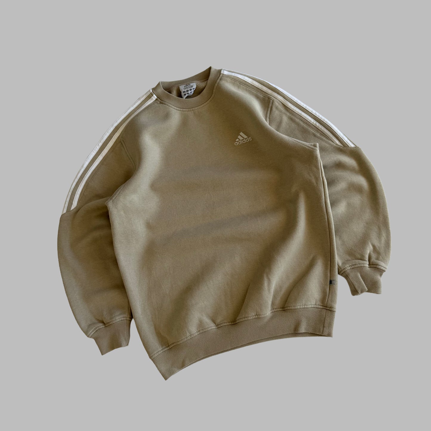 Y2K Adidas Three Striped Sweatshirt - S