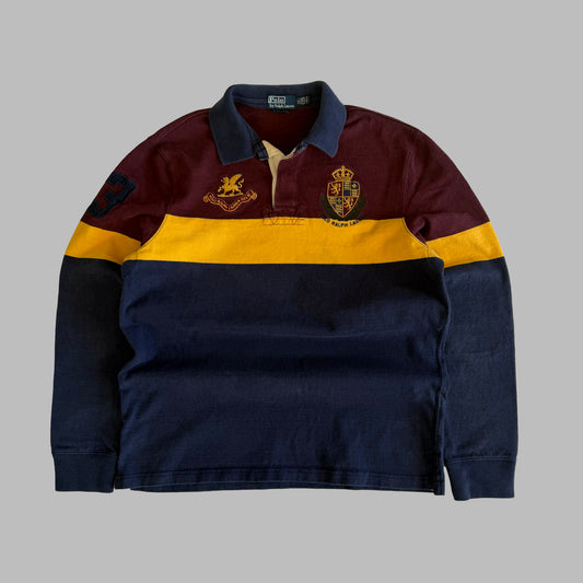 90s Polo Ralph Lauren Striped Rugby Shirt - XL
