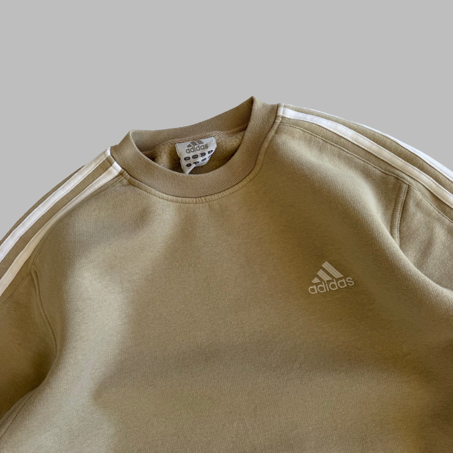 Y2K Adidas Three Striped Sweatshirt - S