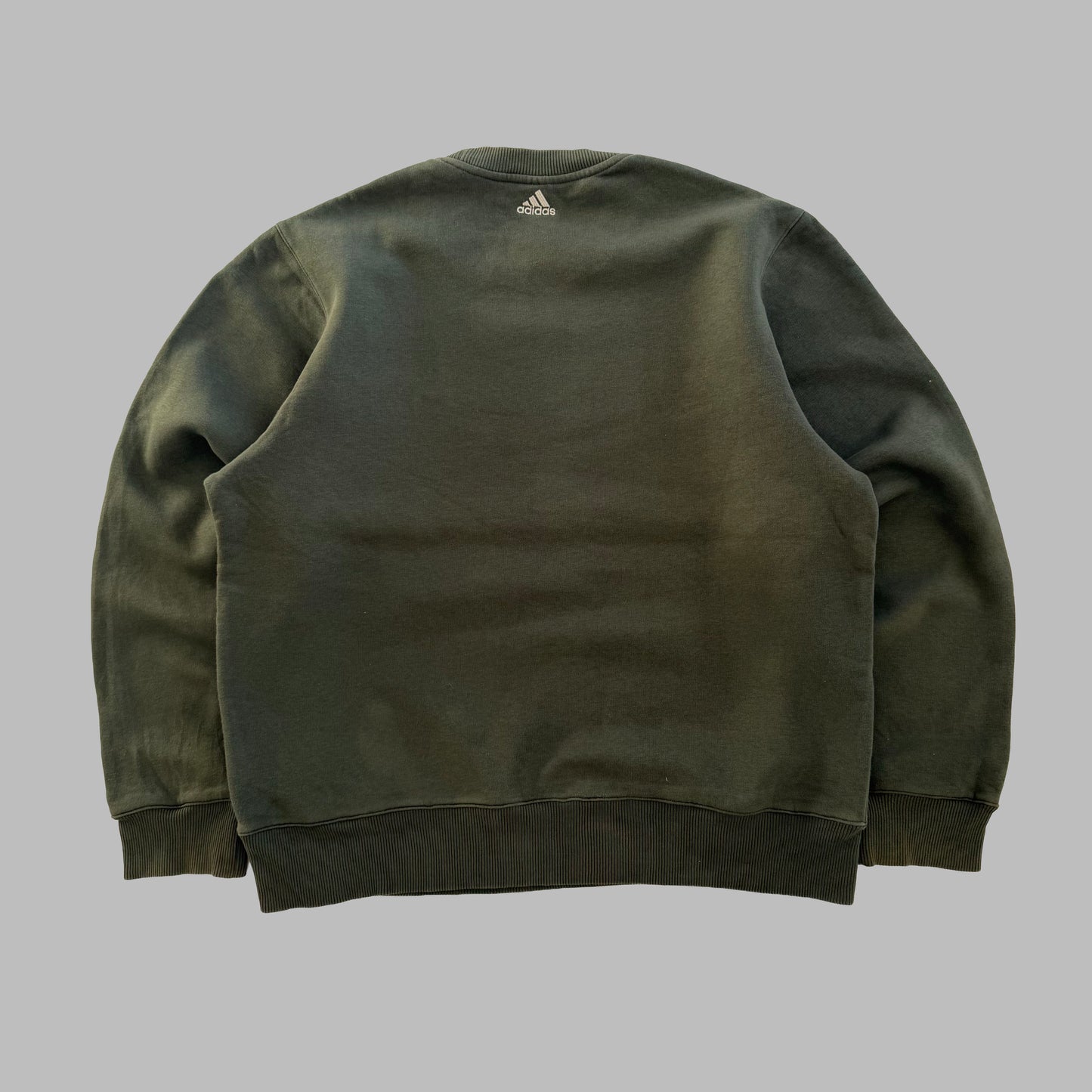 Y2K Adidas Embroidered Sweatshirt - M
