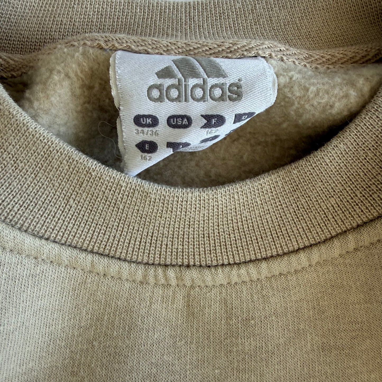 Y2K Adidas Three Striped Sweatshirt - S