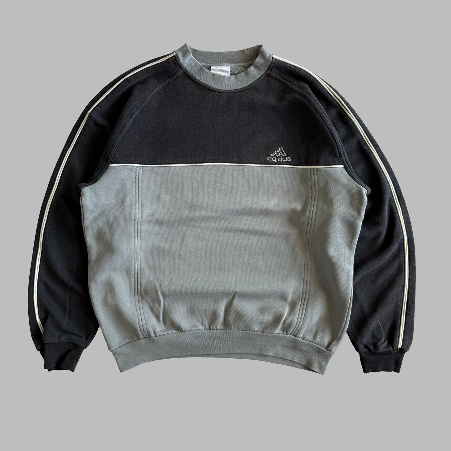 Adidas Panelled Sweatshirt - Medium