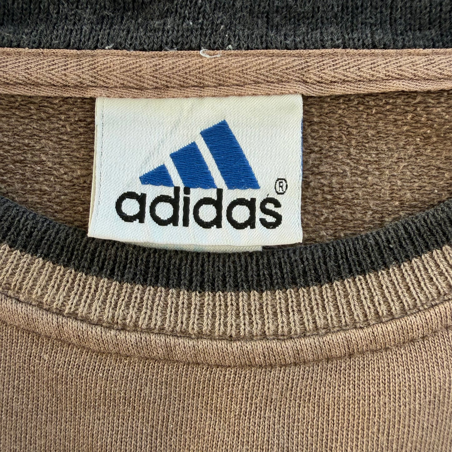 90s Adidas Striped Sweatshirt - L
