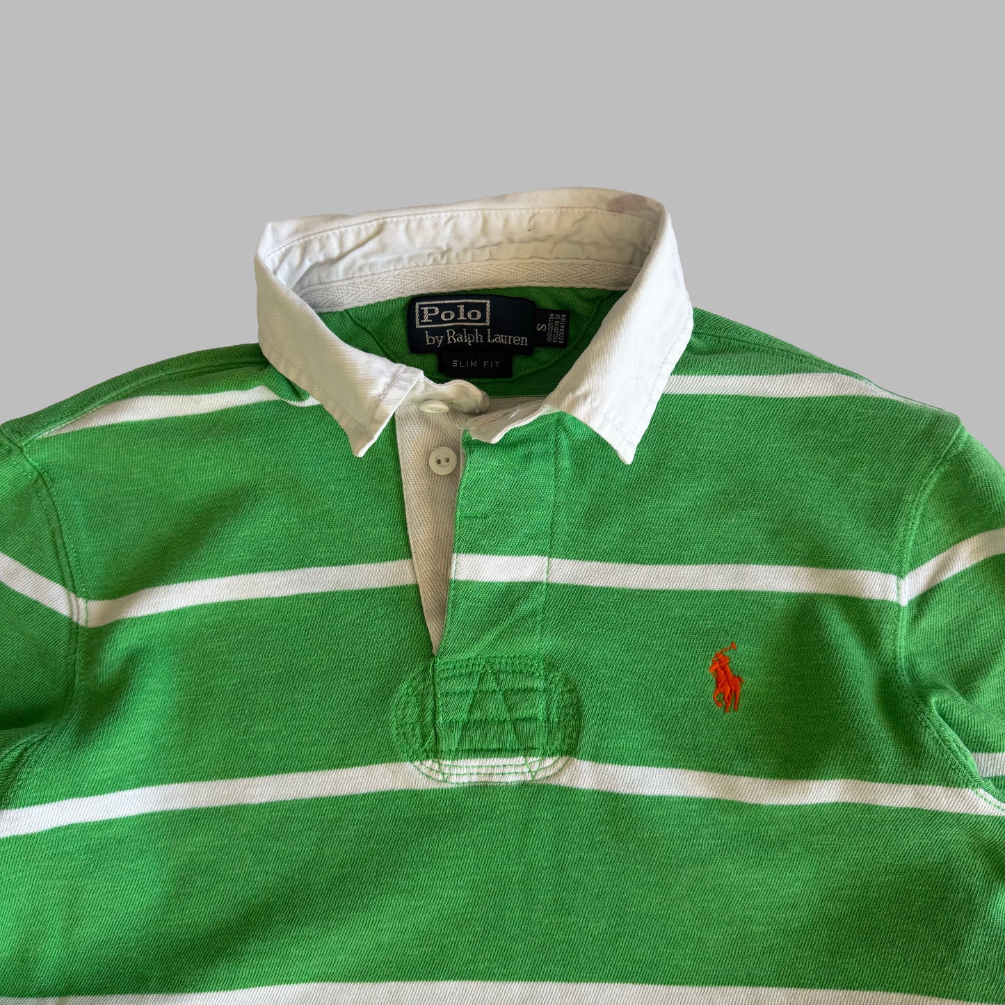 90s Polo Ralph Lauren Striped Rugby Shirt - S
