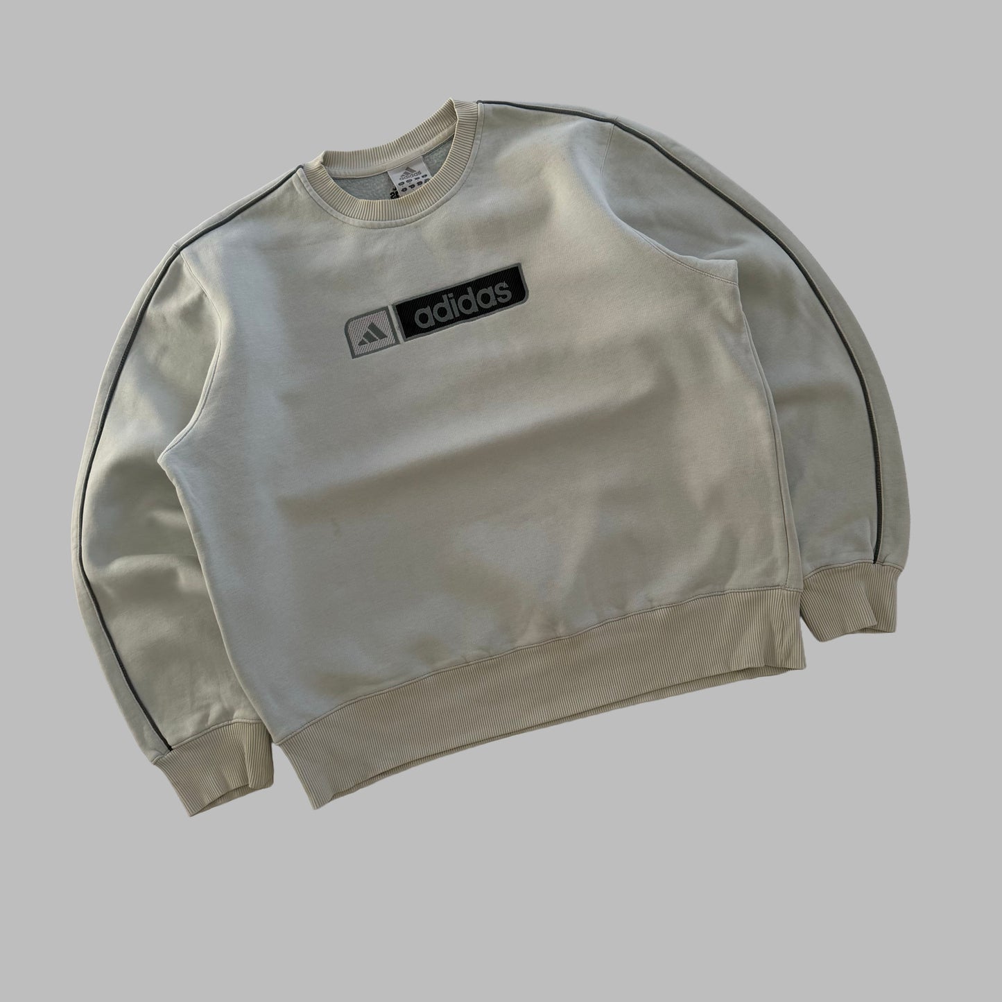 Y2K Adidas Embroidered Sweatshirt - S