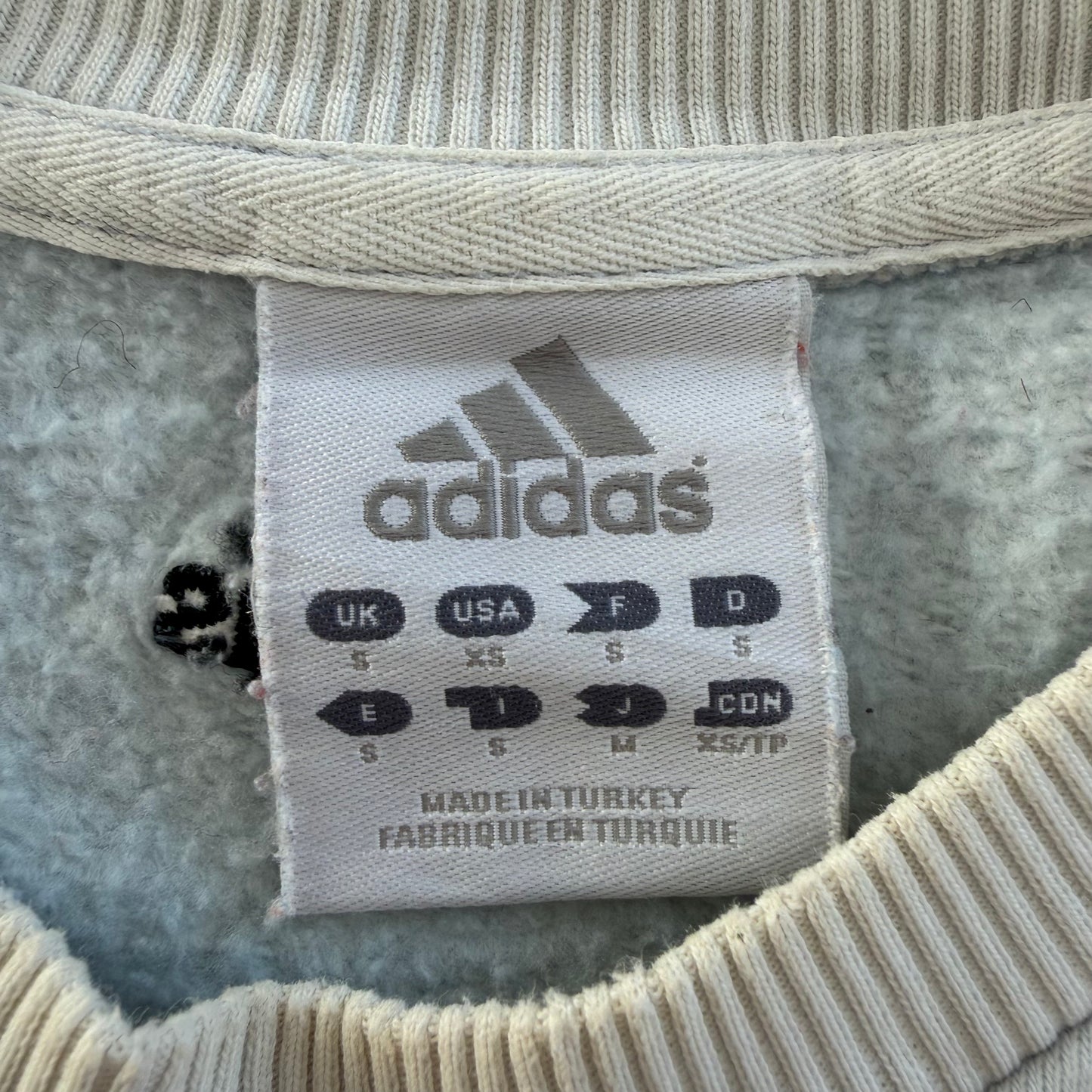 Y2K Adidas Embroidered Sweatshirt - S