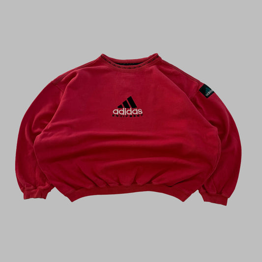 90s Adidas Equipment Embroidered Sweatshirt - L