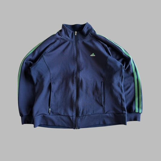 Y2K Adidas Three Stripe Track Jacket - S/M