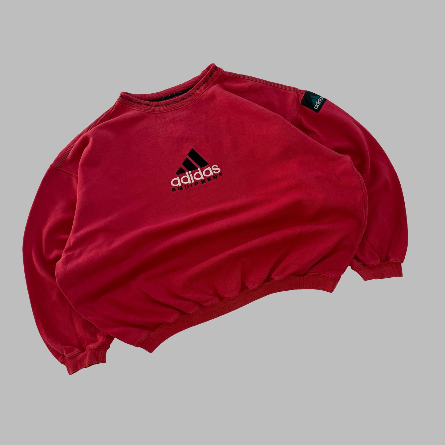 90s Adidas Equipment Embroidered Sweatshirt - L