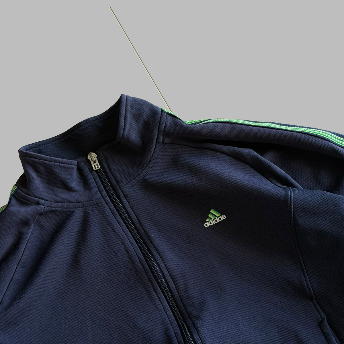 Y2K Adidas Three Stripe Track Jacket - S/M
