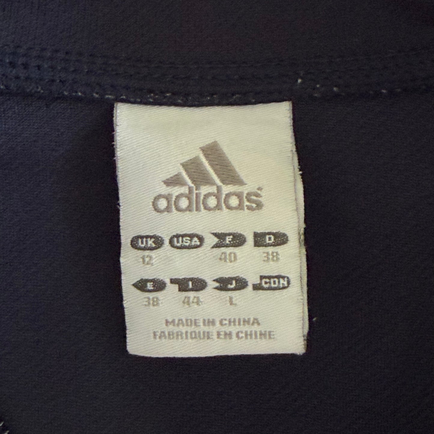 Y2K Adidas Three Stripe Track Jacket - S/M
