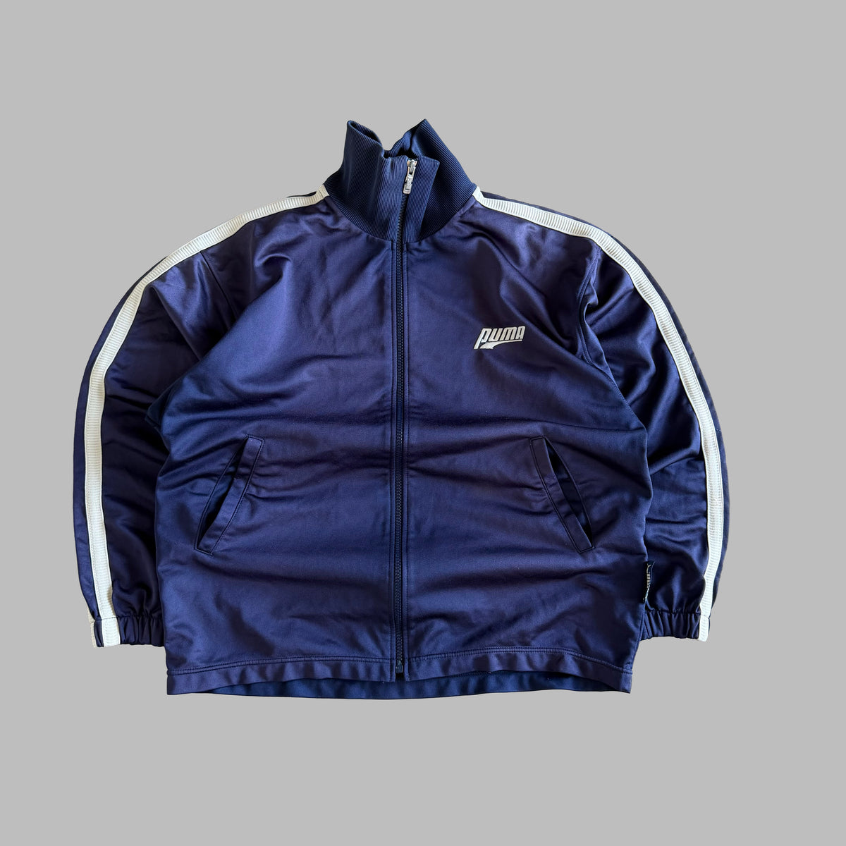 Y2K Puma Striped Track Jacket - S/M