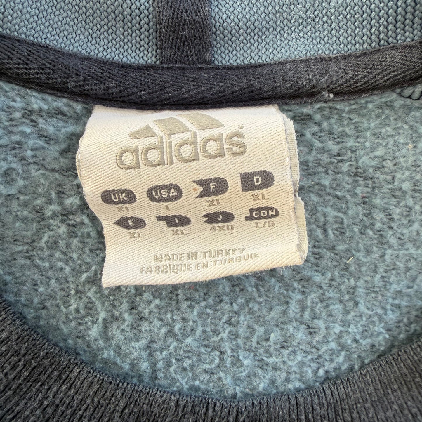 Y2K Adidas Embroidered Raglan Sweatshirt - XL