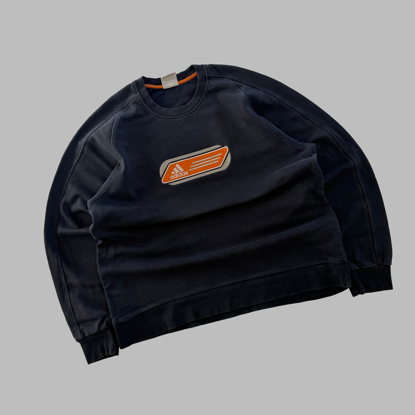 Y2K Adidas Embroidered Sweatshirt - L