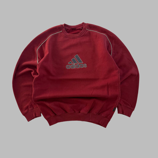 Y2K Adidas Embroidered Sweatshirt - L