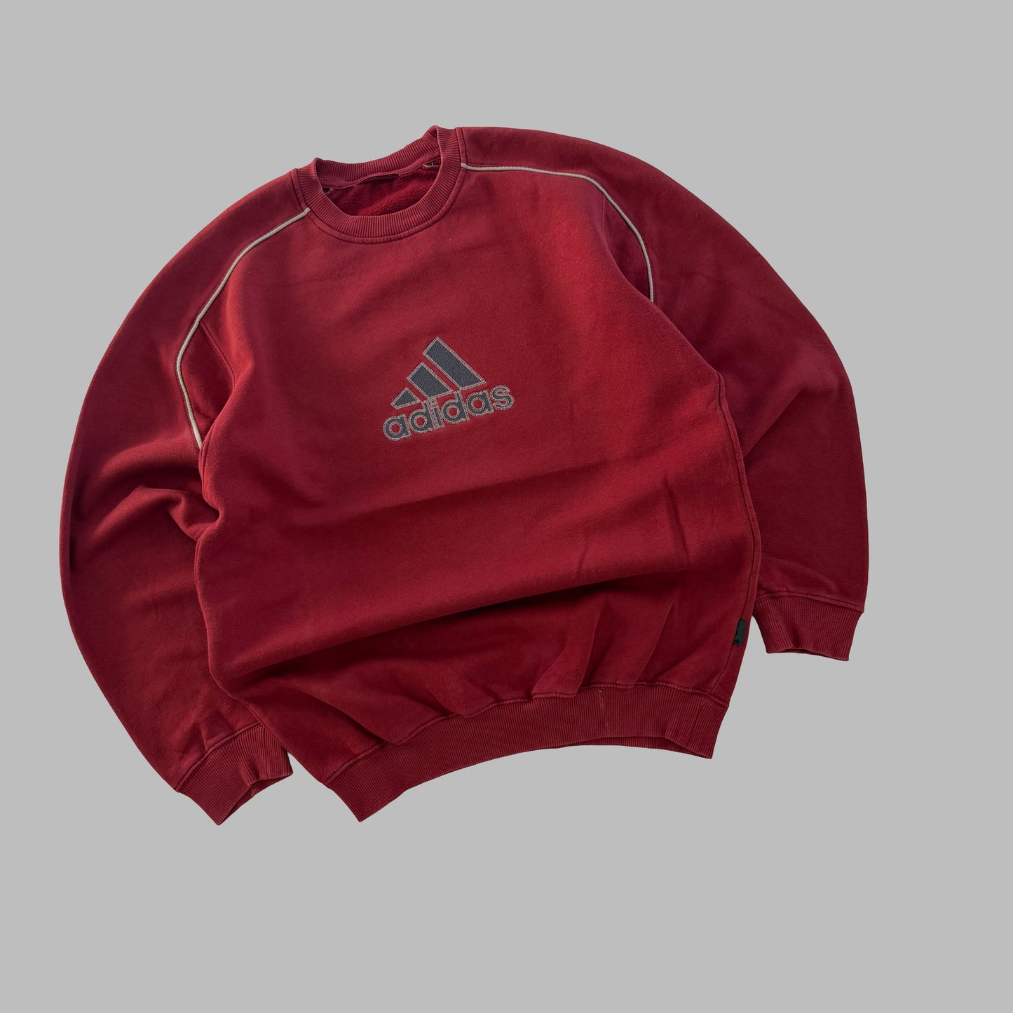 Y2K Adidas Embroidered Sweatshirt - L