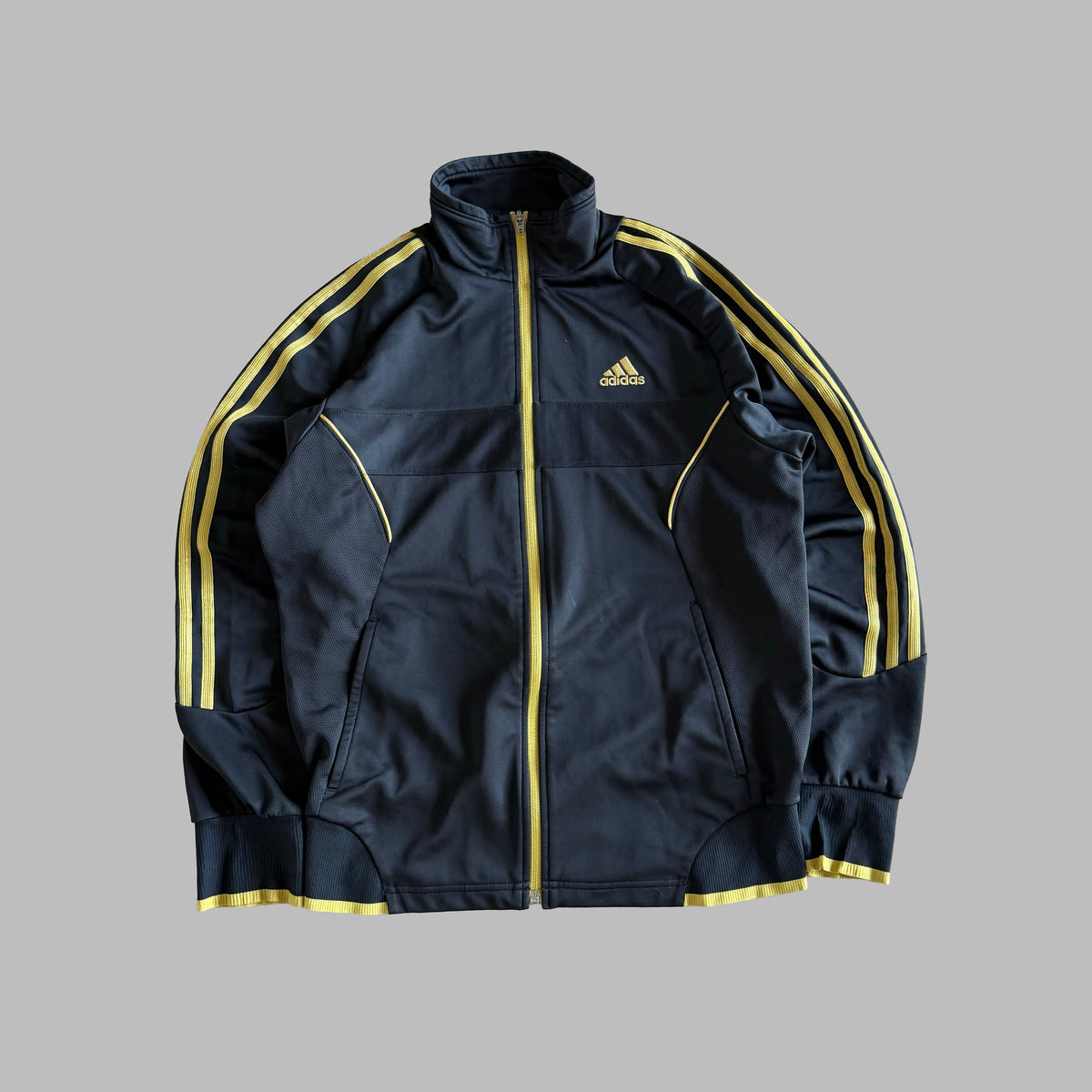 Y2K Adidas Three Stripe Track Jacket - M/L