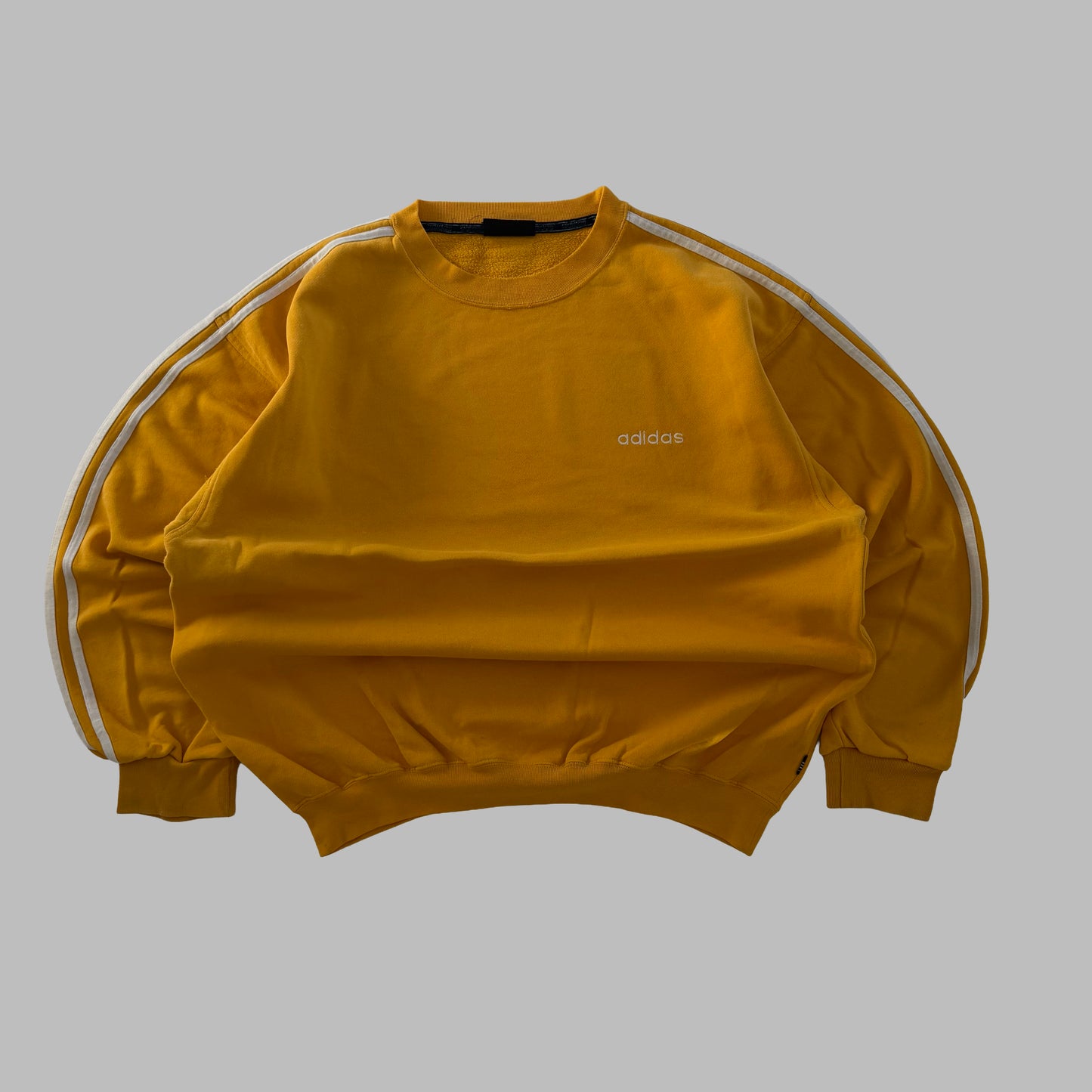80s Adidas Three Stripe Sweatshirt - XL