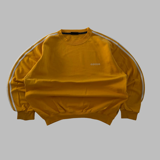 80s Adidas Three Stripe Sweatshirt - XL