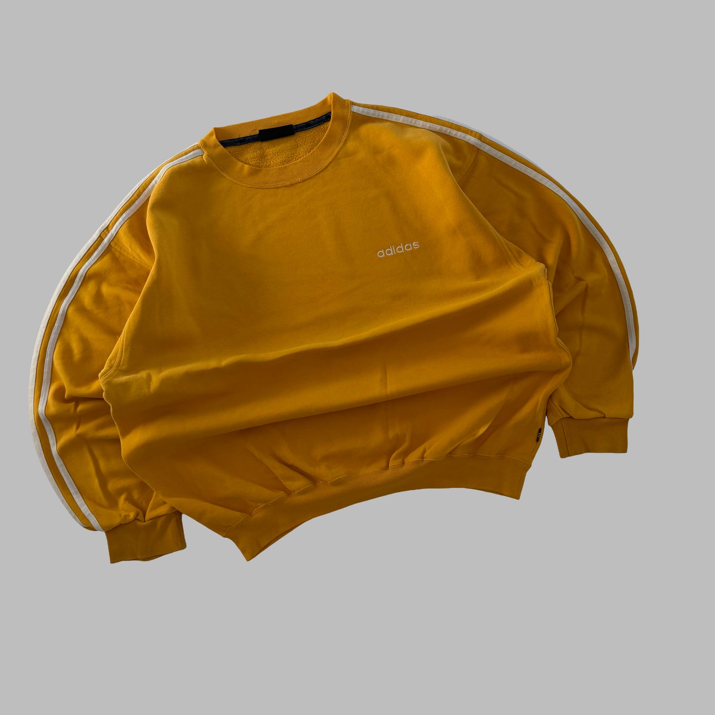 80s Adidas Three Stripe Sweatshirt - XL