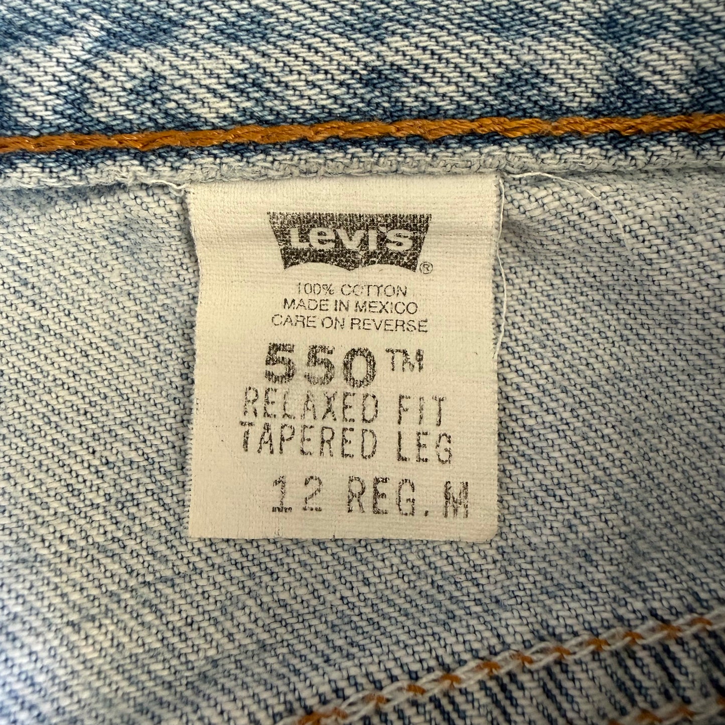 90s Levis 550 Paper Tag Wide Leg Jeans - 26"