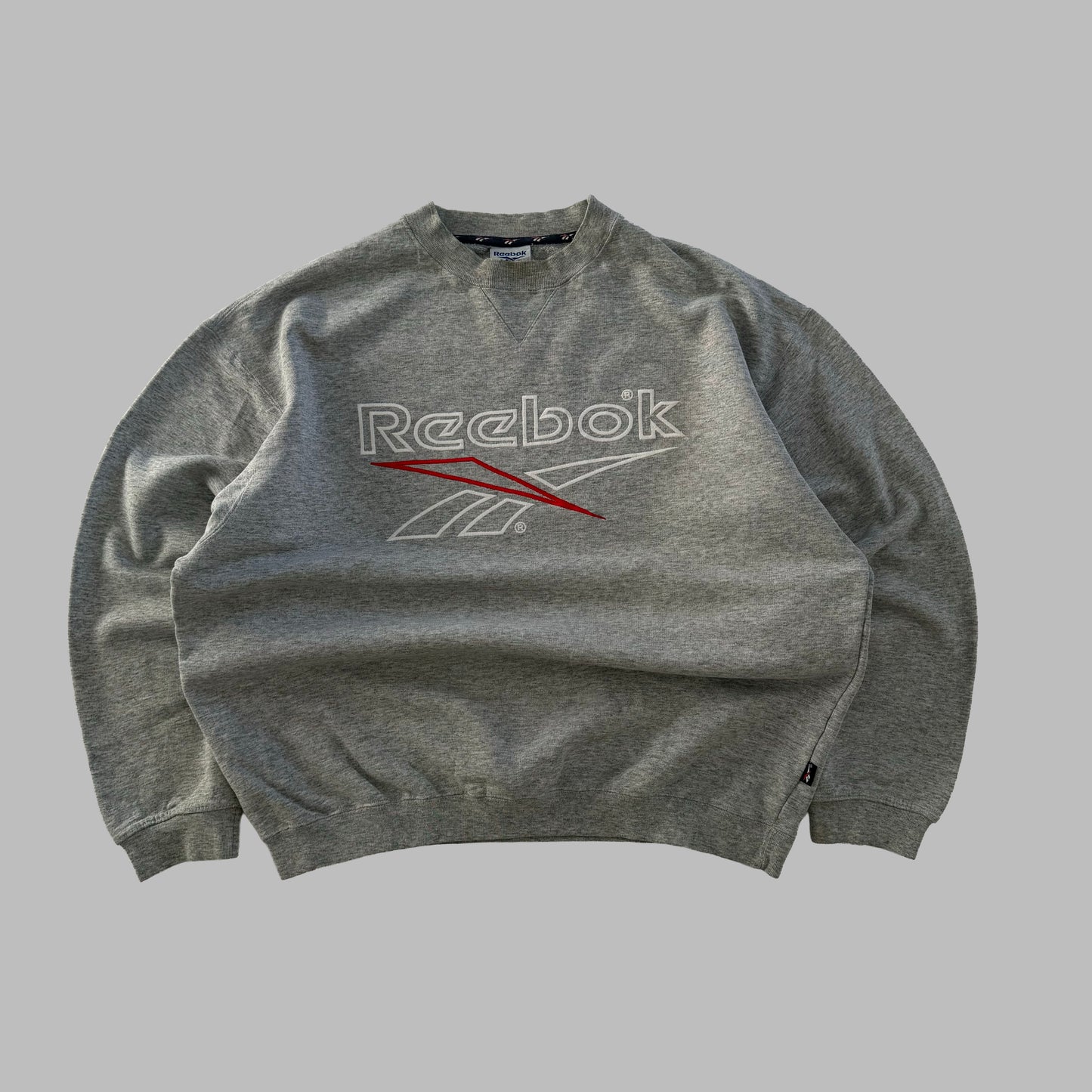 90s Reebok Spell Out Sweatshirt - L