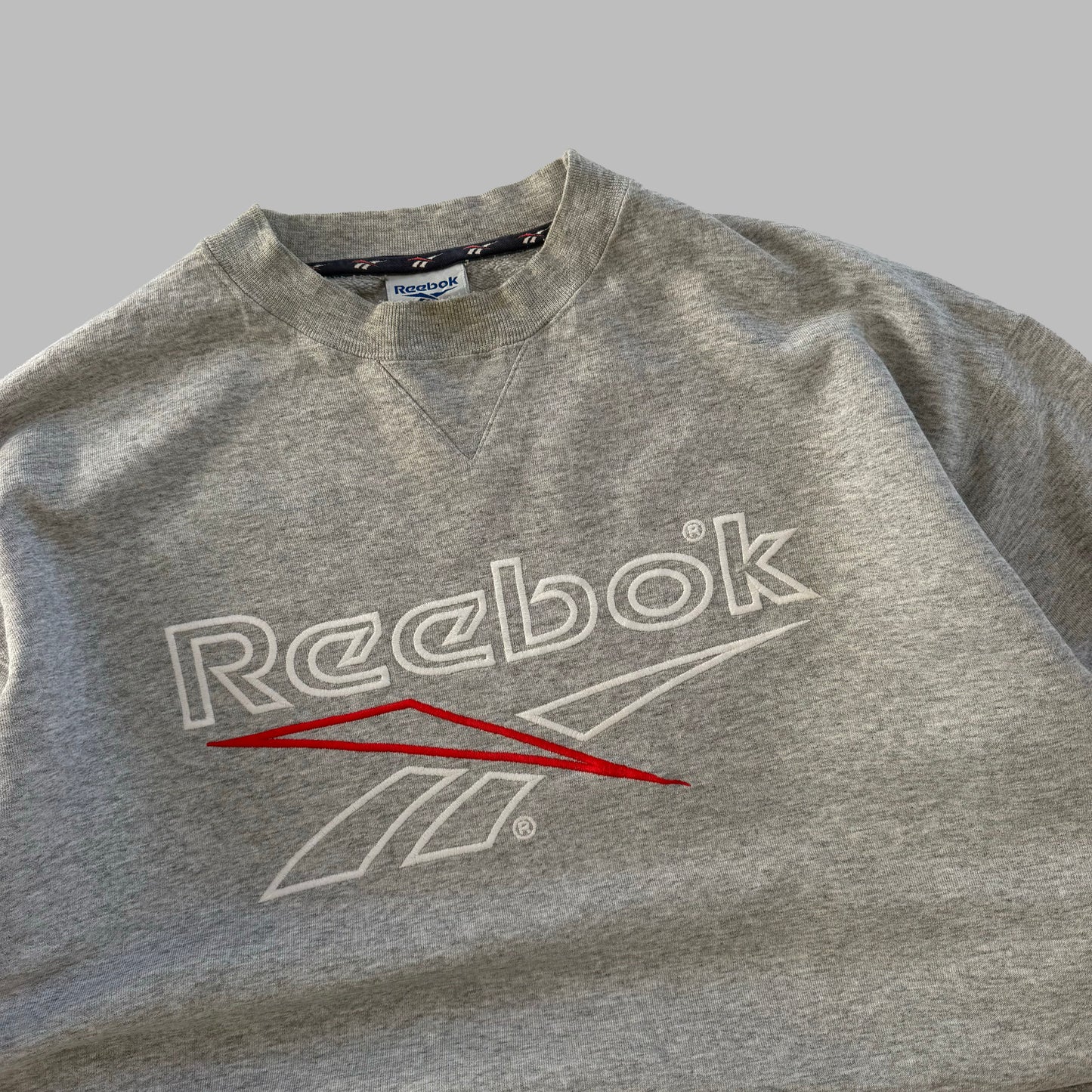 90s Reebok Spell Out Sweatshirt - L