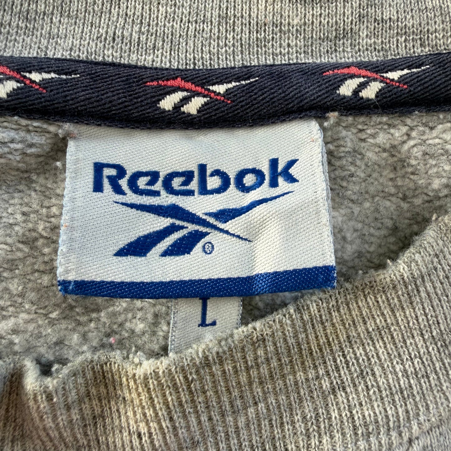 90s Reebok Spell Out Sweatshirt - L