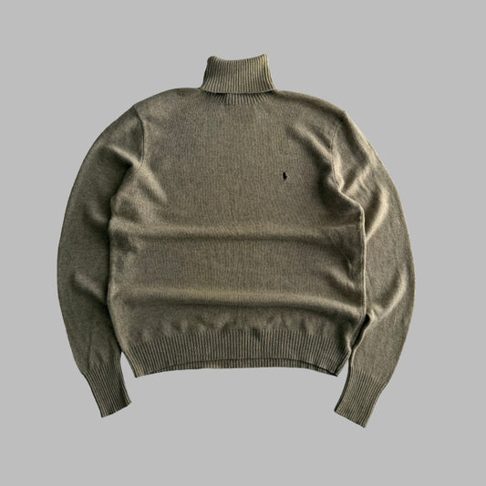 90s Polo Ralph Lauren Lambswool Turtle Neck Knit - XL