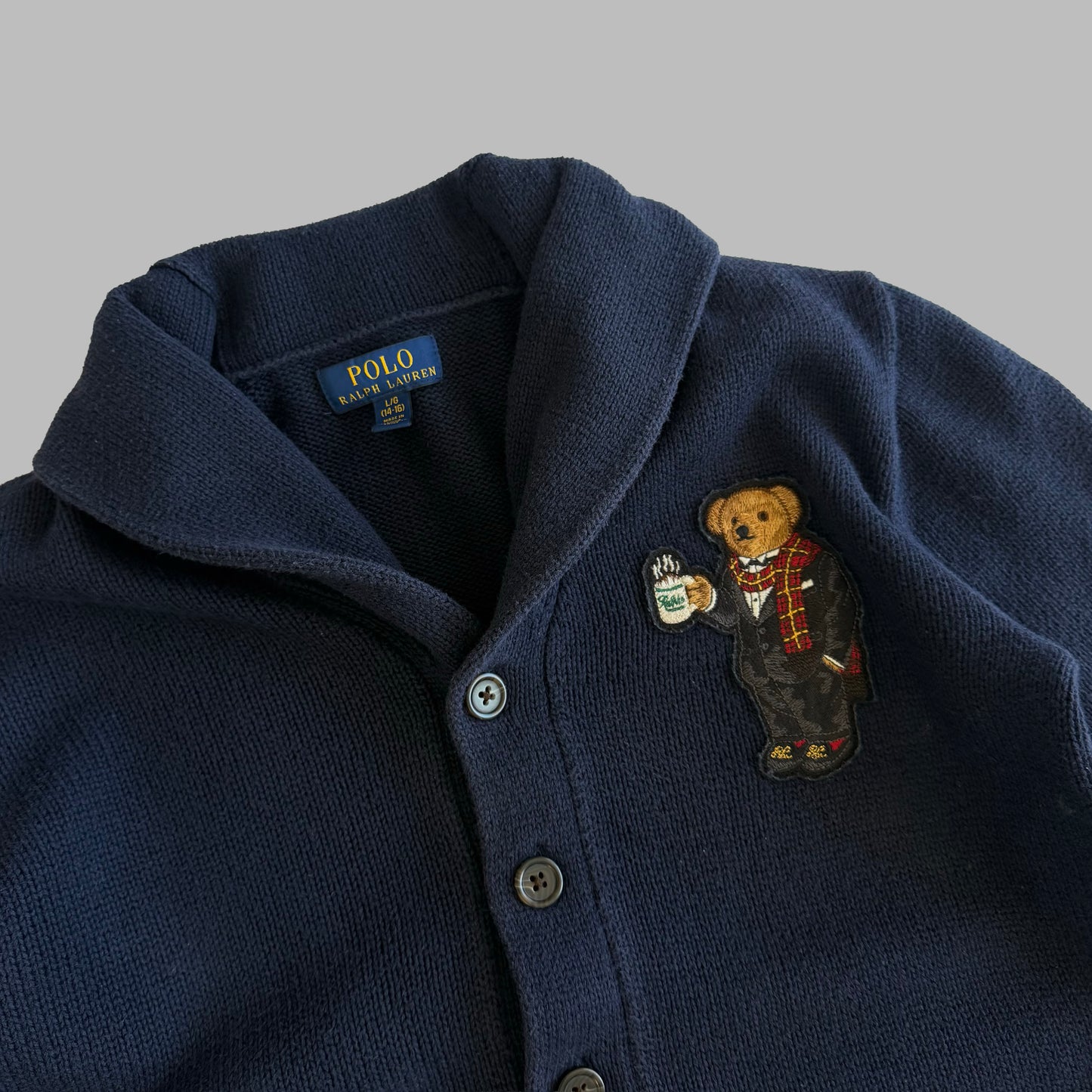 Polo Ralph Lauren Bear Cardigan - L