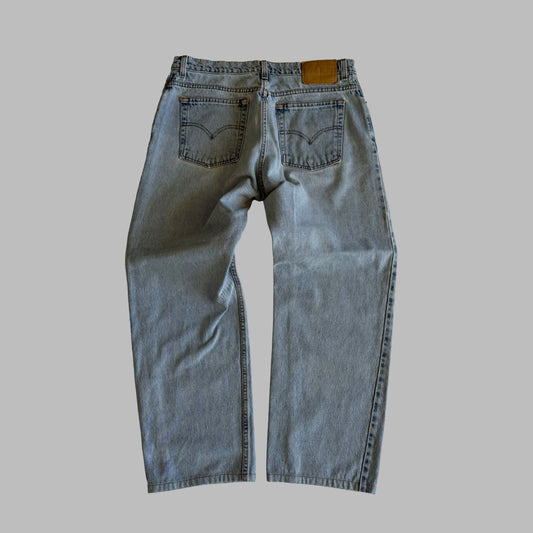 90s Levis 555 Low Rise Wide Leg Jeans - 32"