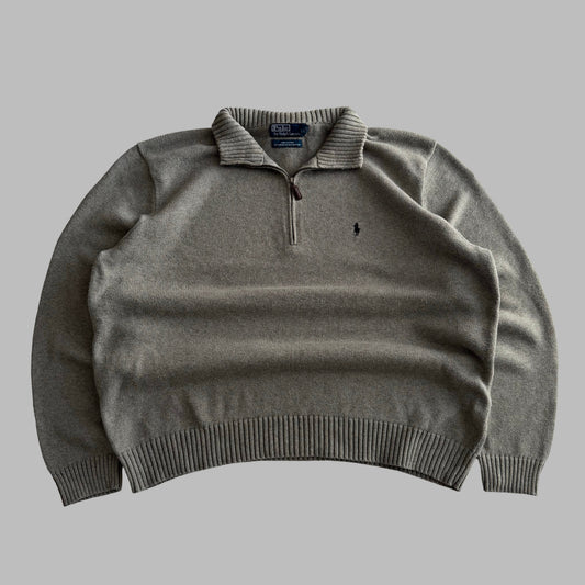 90s Polo Ralph Lauren Heavyweight Quarter Zip - XL