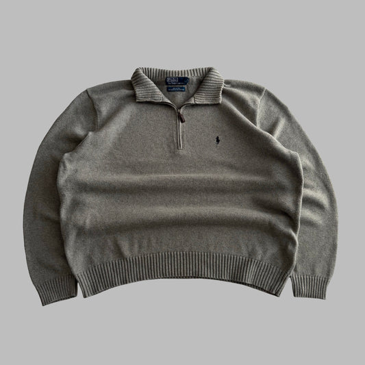 90s Polo Ralph Lauren Heavyweight Quarter Zip - XXL