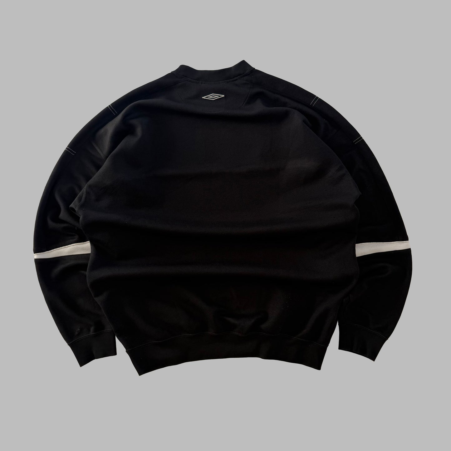 Y2K Umbro Striped Lightweight Sweatshirt - L