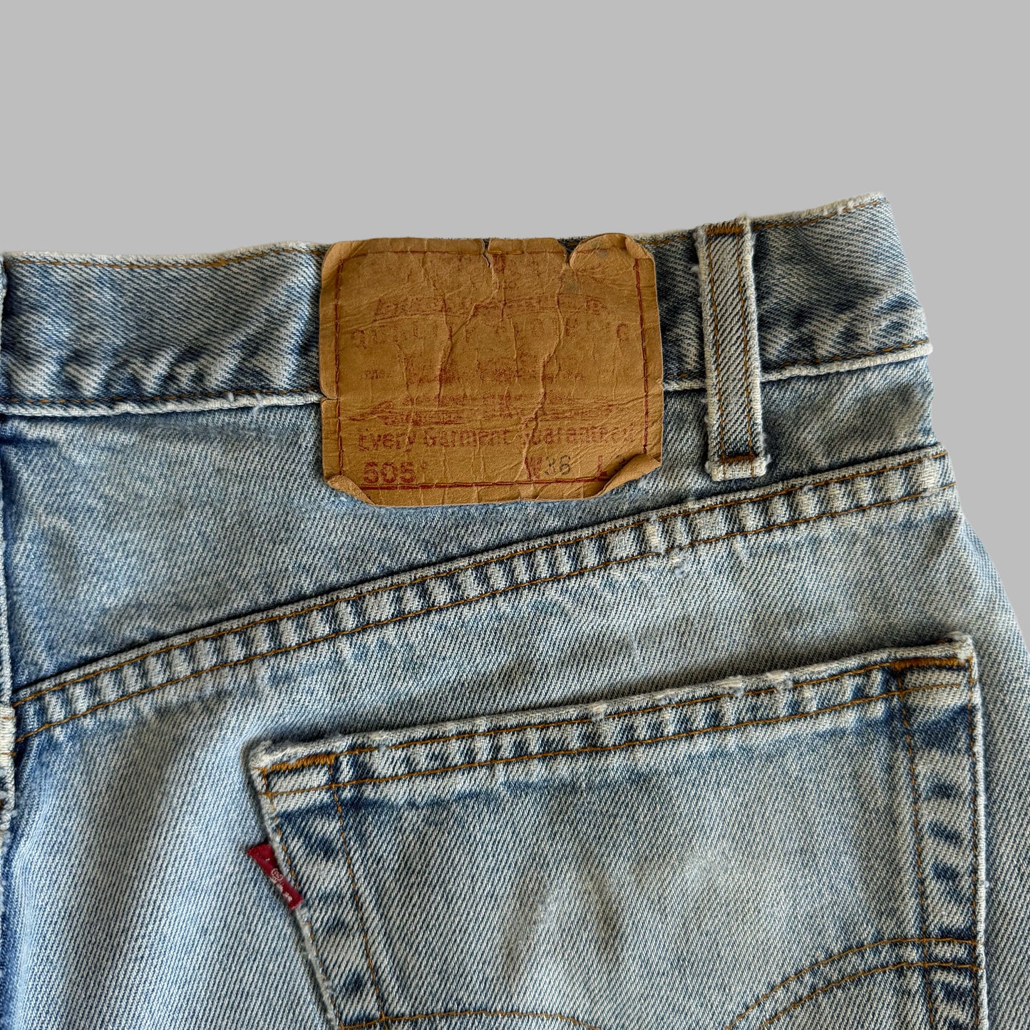 90s Levis 505 Paper Tag Straight Jeans - 36 x 34