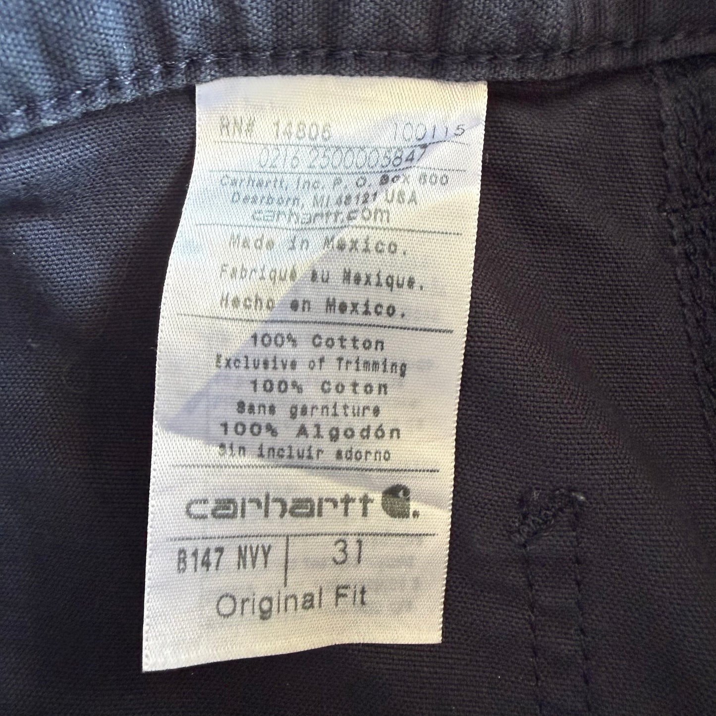 Carhartt Carpenter Shorts - 31"