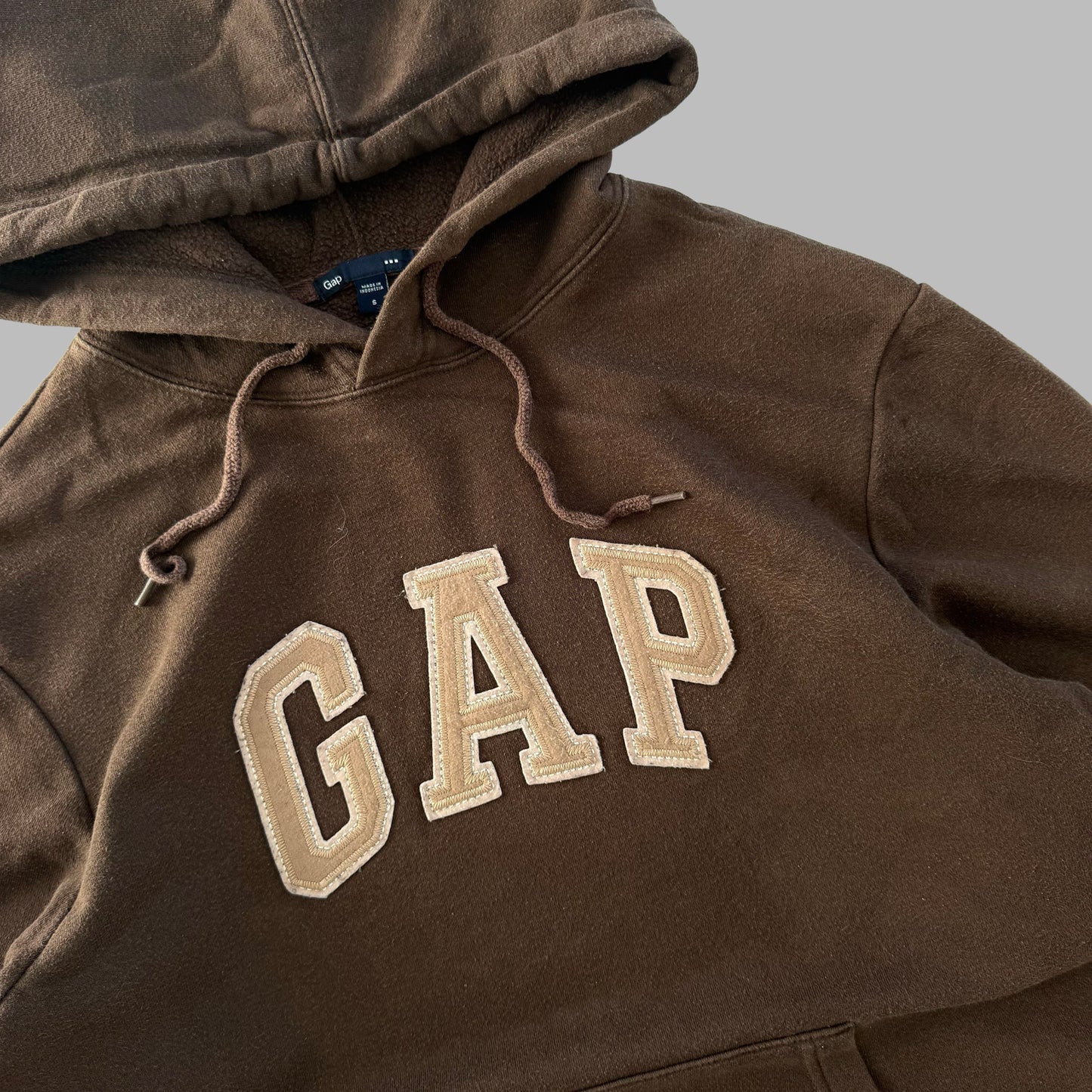 Y2K Brown Gap Hoodie - S