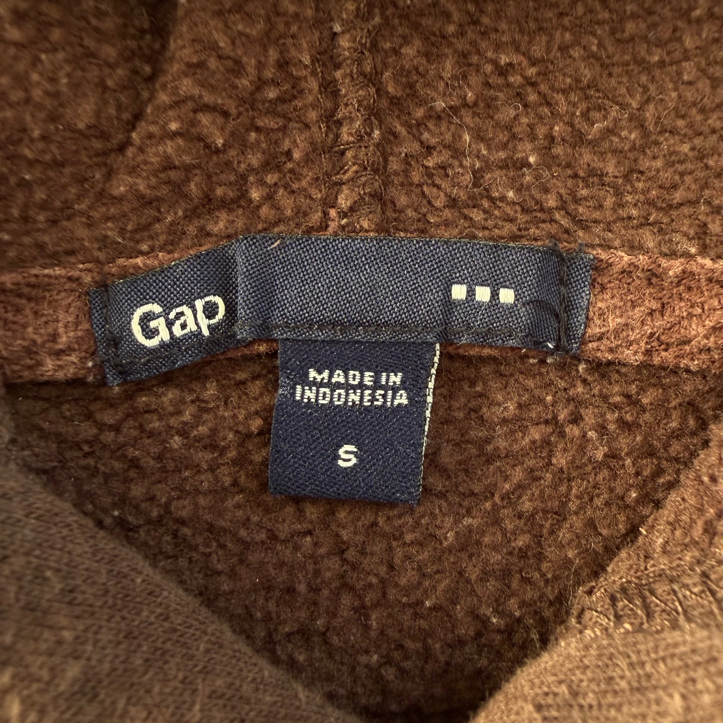 Y2K Brown Gap Hoodie - S