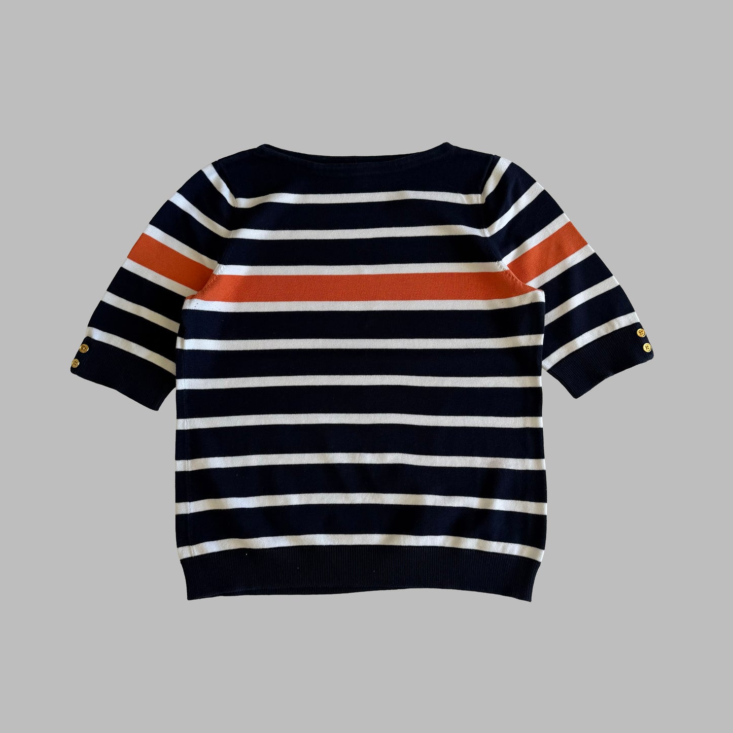 Y2K Polo Ralph Lauren Striped Knitted T-Shirt - XL