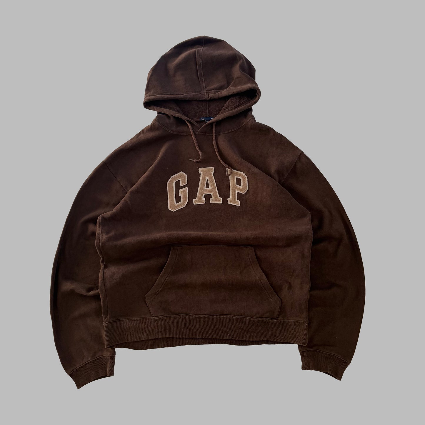 Y2K Brown Gap Hoodie - L