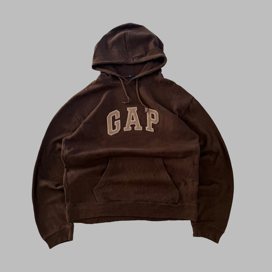 Y2K Brown Gap Hoodie - L