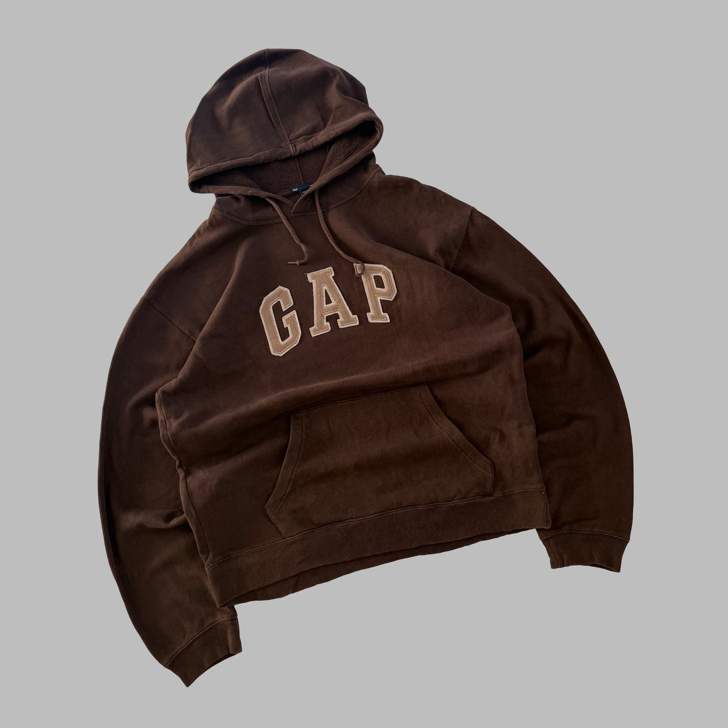 Y2K Brown Gap Hoodie - L