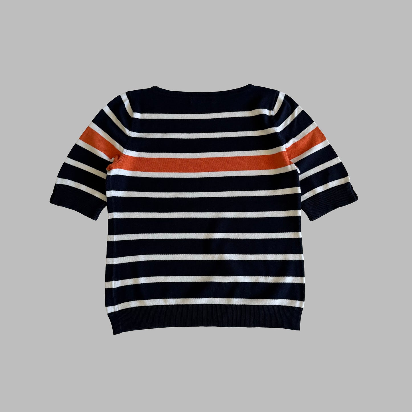 Y2K Polo Ralph Lauren Striped Knitted T-Shirt - XL
